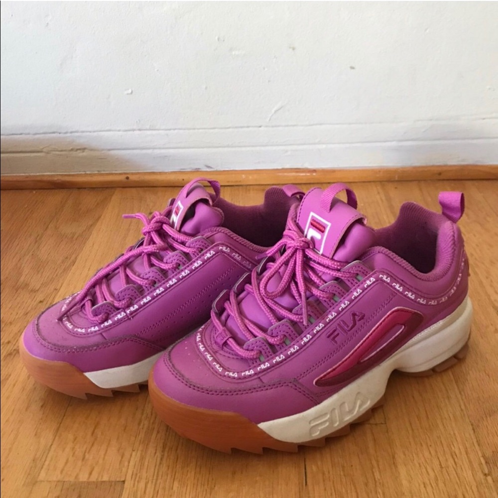 Hot Pink Fila Disruptor